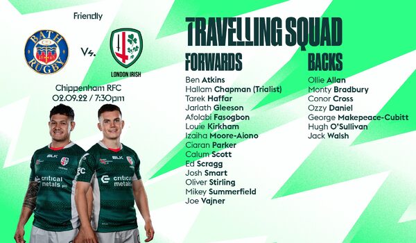 London Irish A squad to take on Bath United